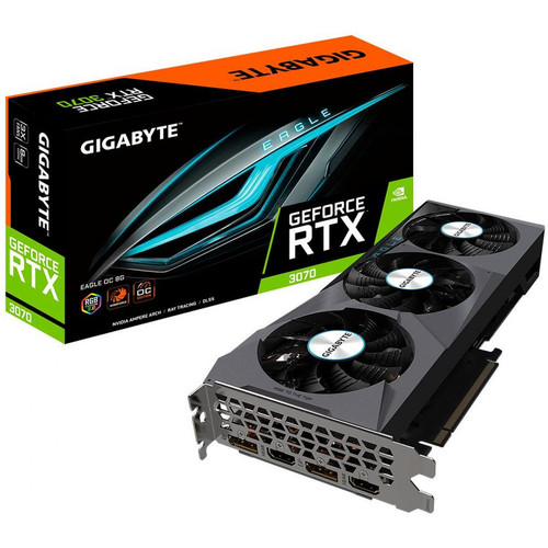Gigabyte - GeForce RTX 3070 EAGLE OC 8Go (rev. 2.0) LHR Gigabyte - SELECTION GEFORCESQUADS 2EME EDITION NVIDIA