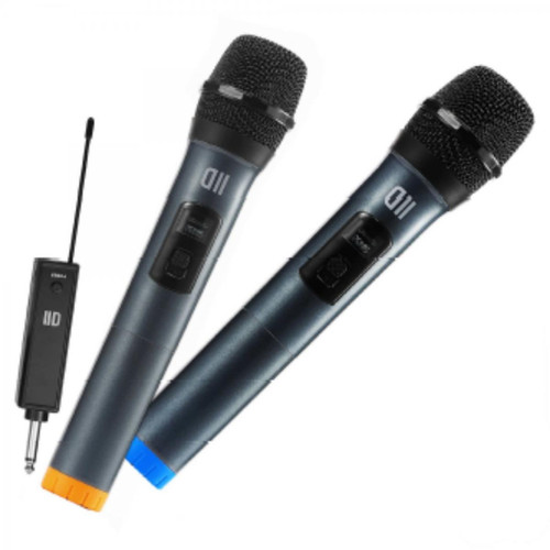 D2 Diffusion - D2 Pack 2 microphone dynamique DII sans fil avec écrans Omnidirectionnel récepteur rechargeable, jack 6.35mm pack de 2pcs D2 Diffusion  - Sono et éclairages de soirée
