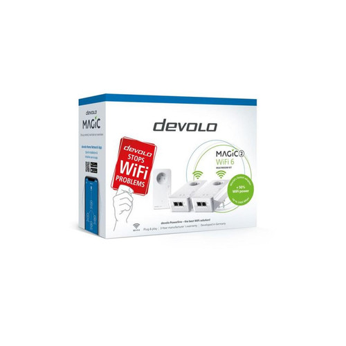 Devolo - Kit Multiroom 2 adaptateurs CPL Devolo Magic 2 WiFi 6 Bi bande Blanc Devolo  - Répéteur Wifi CPL