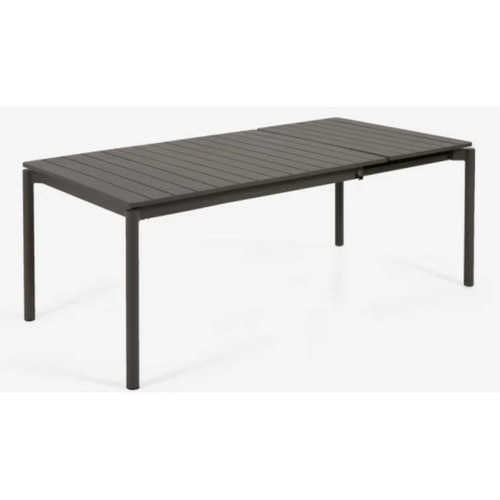 Tables de jardin LF SALON Table extérieure Table extensible Zaltana 140-200cm noire