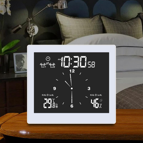 Horloges, pendules marque generique Écran LCD De Température D'humidité D'horloge De Douche D'affichage à Cristaux Liquides Numérique De Mur De Bureau