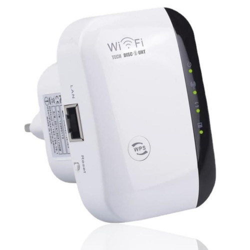 Répéteur Wifi Tech Discount TD-Amplificateur WiFi Répéteur puissant prise Booster de signal sans fil WiFi extender 300M WLAN 802.11n/g/b amplifier internet bure