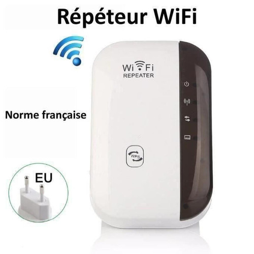Répéteur Wifi marque generique YUD Répéteur sans fil WIFI Amplificateur WiFi Routeur sans fil WIFI Booster de signal sans fil WiFi extender 300M WLAN 802.11n-g-b