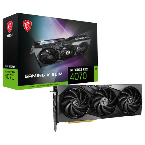 Msi - GeForce RTX 4070 GAMING X SLIM 12G Msi - Carte graphique location 24 mois Composants