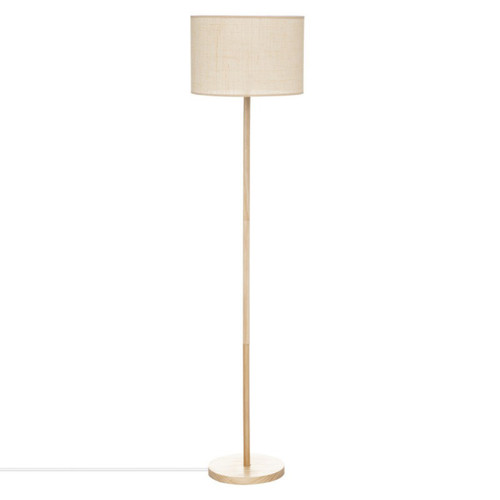 Pegane - Lampe à poser, lampadaire droit en bois de pin coloris beige - diamètre 36 x Hauteur 150 cm Pegane  - Lampadaires