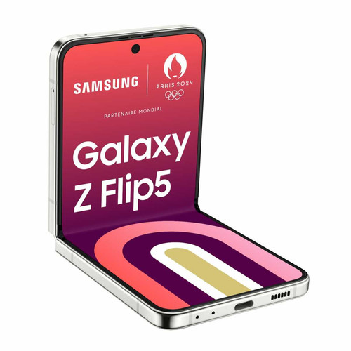 Samsung - Galaxy Z Flip5 - 8/256 Go - 5G - Crème  Samsung - Smartphone paiement en plusieurs fois Téléphonie