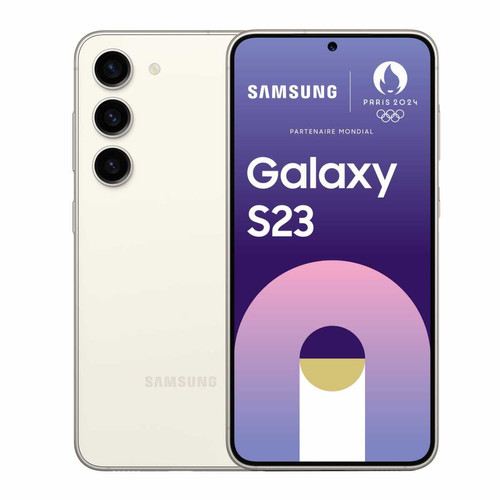 Smartphone Android Samsung Galaxy S23 avec Galaxy AI - 8/128 Go - Crème