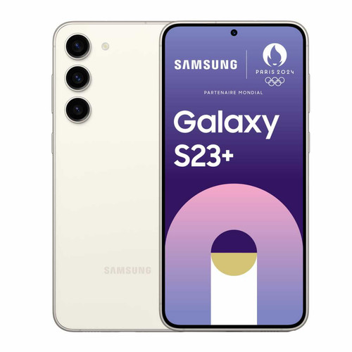 Samsung - Galaxy S23+ - 8/256 Go - Crème Samsung - Samsung reconditionné