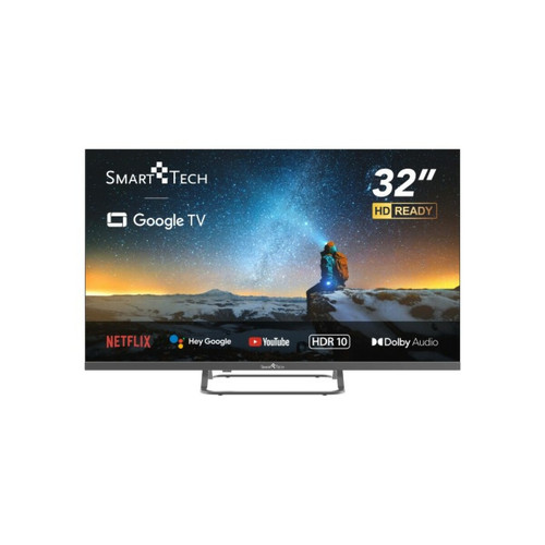 Smart Tech - Smart Tech TV LED HD 32" (80 cm) Smart TV Google 32HG01V HDMI, USB, Résolution: 1366 * 768 Smart Tech - TV 32'' et moins