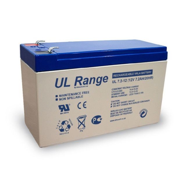 Alarme connectée marque generique Batterie plomb étanche UL7.2-12 Ultracell 12v 7.2ah