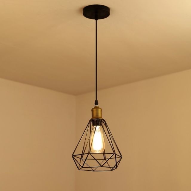 Suspensions, lustres Stoex Suspension luminaire industrielle vintage, lampe de plafond E27 en métal pour cuisine salon salle à manger chambre restaurant